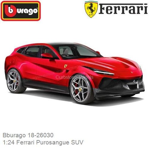 PRE-ORDER 1:24 Ferrari Purosangue SUV (Bburago 18-26030)