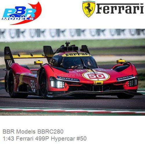 PRE-ORDER 1:43 Ferrari 499P Hypercar #50 (BBR Models BBRC280)
