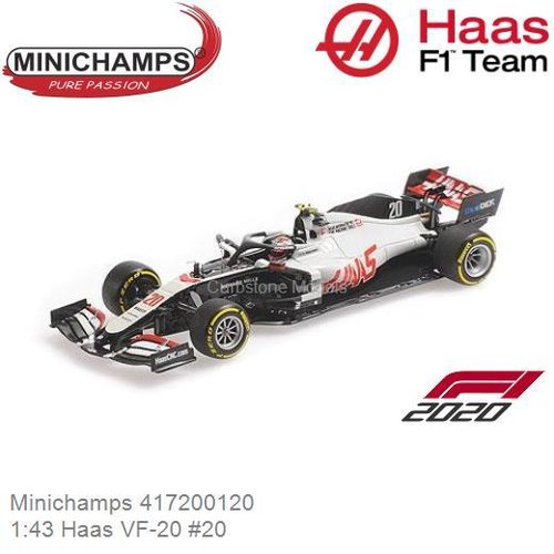 Modelauto 1:43 Haas VF-20 #20 | Kevin Magnussen (Minichamps 417200120)