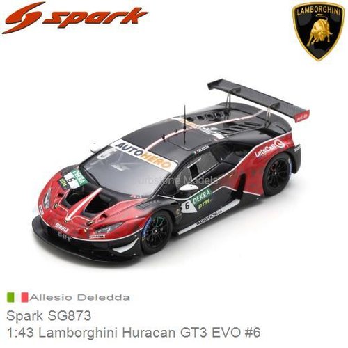PRE-ORDER 1:43 Lamborghini Huracan GT3 EVO #6 (Spark SG873)