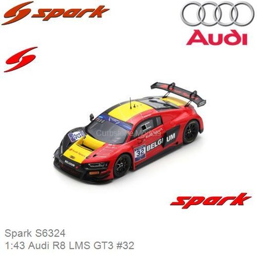 PRE-ORDER 1:43 Audi R8 LMS GT3 #32 | Dries Vanthoor (Spark S6324)