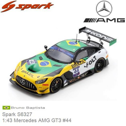 PRE-ORDER 1:43 Mercedes AMG GT3 #44 (Spark S6327)