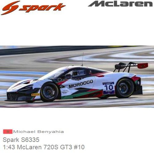 PRE-ORDER 1:43 McLaren 720S GT3 #10 | Michael Benyahia (Spark S6335)