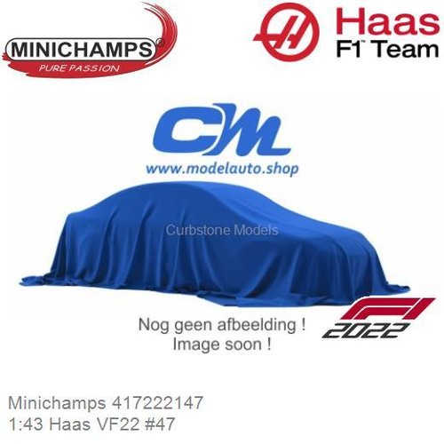PRE-ORDER 1:43 Haas VF22 #47 | Mick Schumacher (Minichamps 417222147)