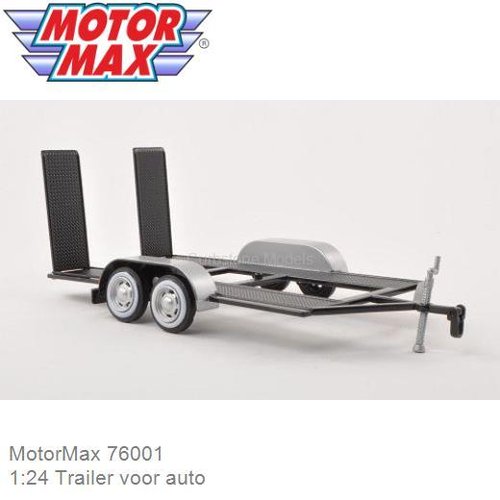 Modelauto 1:24 Trailer voor auto (MotorMax 76001)
