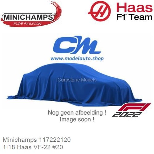 PRE-ORDER 1:18 Haas VF-22 #20 | Kevin Magnussen (Minichamps 117222120)