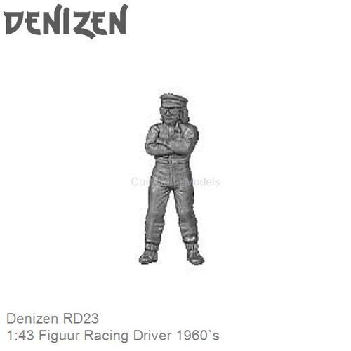Bouwpakket 1:43 Figuur Racing Driver 1960`s (Denizen RD23)