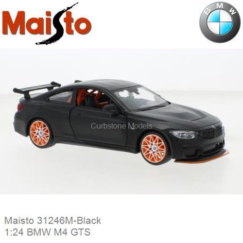 Modelauto 1:24 BMW M4 GTS (Maisto 31246M-Black)