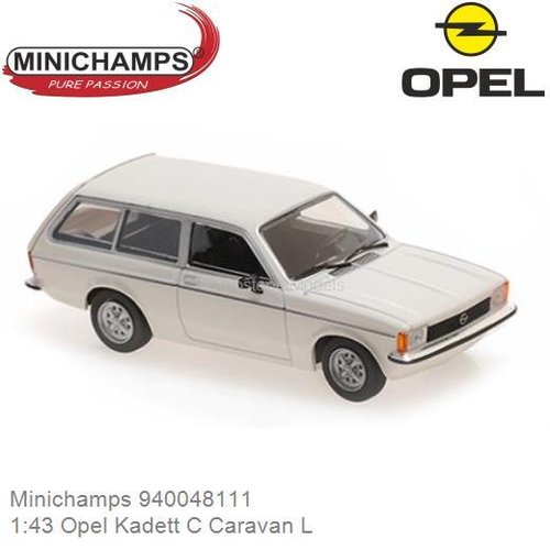 Modelauto 1:43 Opel Kadett C Caravan L (Minichamps 940048111)