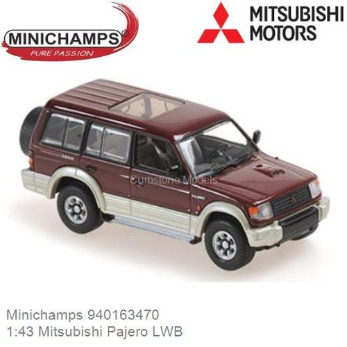 PRE-ORDER 1:43 Mitsubishi Pajero LWB (Minichamps 940163470)