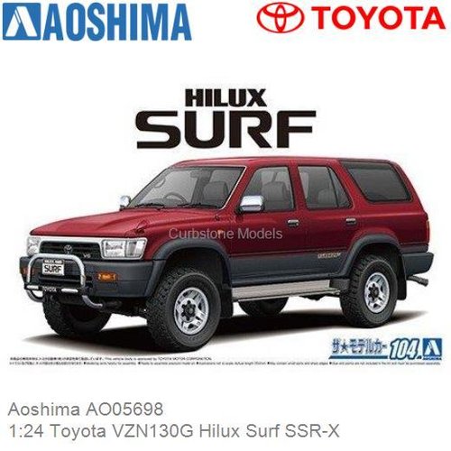 Bouwpakket 1:24 Toyota VZN130G Hilux Surf SSR-X (Aoshima AO05698)