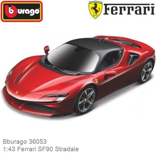 Modelauto 1:43 Ferrari SF90 Stradale (Bburago 36053)