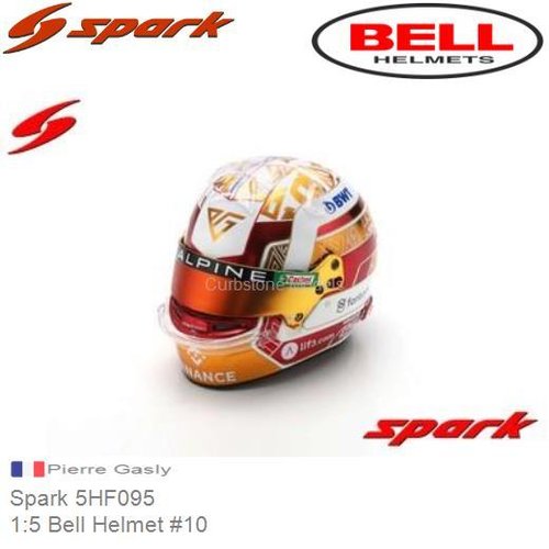 PRE-ORDER 1:5 Bell Helmet #10 | Pierre Gasly (Spark 5HF095)