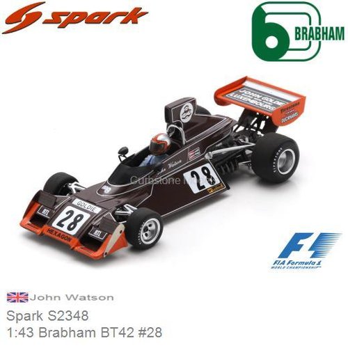 PRE-ORDER 1:43 Brabham BT42 #28 (Spark S2348)