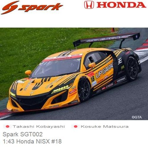 PRE-ORDER 1:43 Honda NISX #18 (Spark SGT002)