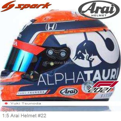 1:5 Arai Helmet #22 | Yuki Tsunoda (Spark 5HF057)