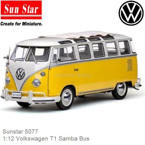 PRE-ORDER 1:12 Volkswagen T1 Samba Bus (Sunstar 5077)