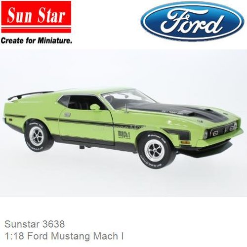 PRE-ORDER 1:18 Ford Mustang Mach I (Sunstar 3638)