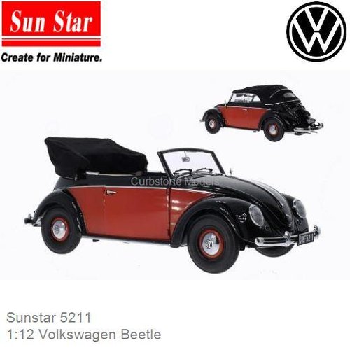 PRE-ORDER 1:12 Volkswagen Beetle (Sunstar 5211)