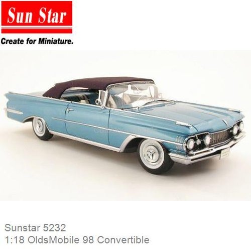 PRE-ORDER 1:18 OldsMobile 98 Convertible (Sunstar 5232)