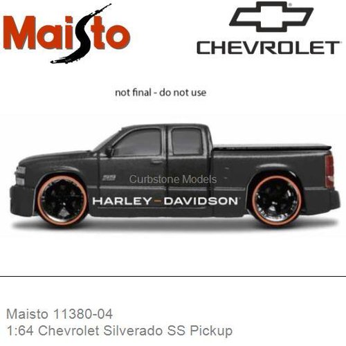 PRE-ORDER 1:64 Chevrolet Silverado SS Pickup (Maisto 11380-04)