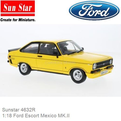 PRE-ORDER 1:18 Ford Escort Mexico MK.II (Sunstar 4632R)