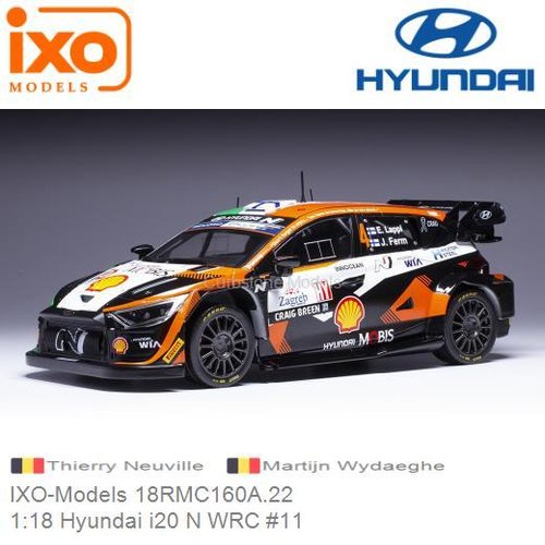 PRE-ORDER 1:18 Hyundai i20 N WRC #11 (IXO-Models 18RMC160A.22)