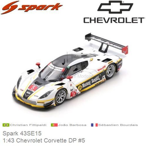 PRE-ORDER 1:43 Chevrolet Corvette DP #5 | Christian Fittipaldi (Spark 43SE15)