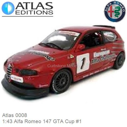 Modelauto 1:43 Alfa Romeo 147 GTA Cup #1 (Atlas 0008)