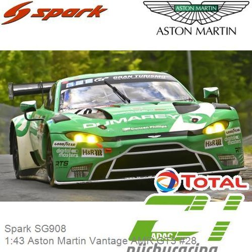 PRE-ORDER 1:43 Aston Martin Vantage AMR GT3 #28 | Maxime Dumarey (Spark SG908)