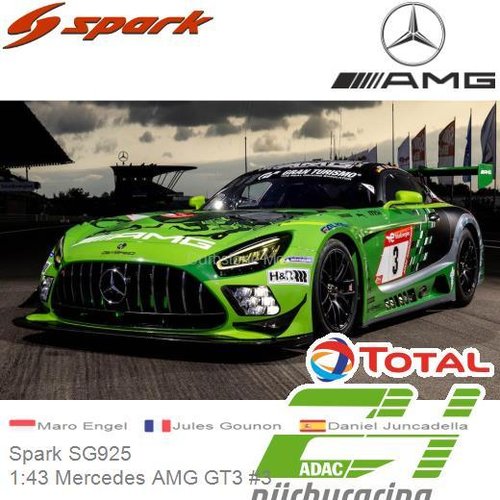 PRE-ORDER 1:43 Mercedes AMG GT3 #3 | Maro Engel (Spark SG925)
