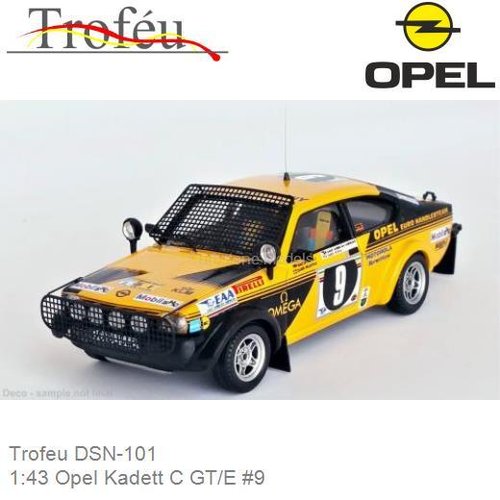 Modelauto 1:43 Opel Kadett C GT/E #9 (Trofeu DSN-101)
