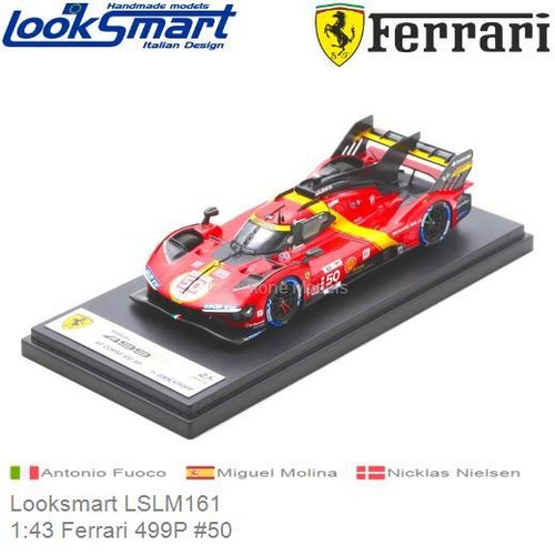 PRE-ORDER 1:43 Ferrari 499P #50 | Antonio Fuoco (Looksmart LSLM161)