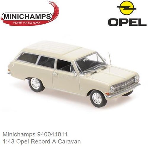 Modelauto 1:43 Opel Record A Caravan (Minichamps 940041011)
