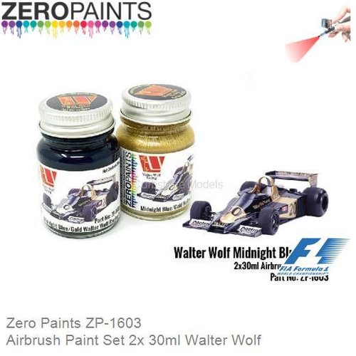 Airbrush Paint Set 2x 30ml Walter Wolf (Zero Paints ZP-1603)