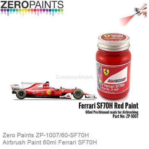 Airbrush Paint 60ml Ferrari SF70H (Zero Paints ZP-1007/60-SF70H)