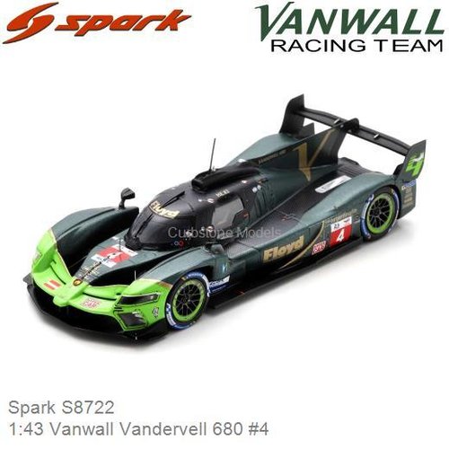 PRE-ORDER 1:43 Vanwall Vandervell 680 #4 | Tom Dillmann (Spark S8722)