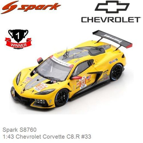 PRE-ORDER 1:43 Chevrolet Corvette C8.R #33 (Spark S8760)