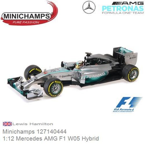 PRE-ORDER 1:12 Mercedes AMG F1 W05 Hybrid (Minichamps 127140444)