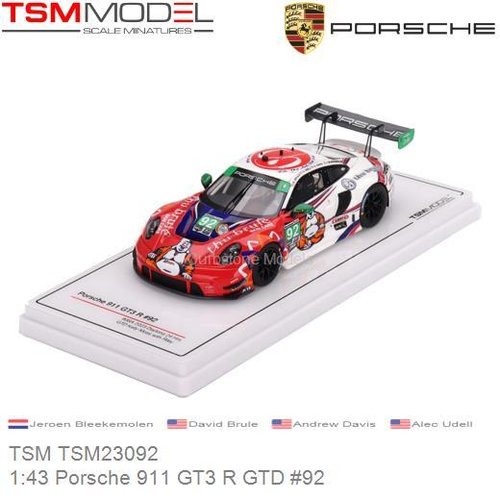 PRE-ORDER 1:43 Porsche 911 GT3 R GTD #92 | Jeroen Bleekemolen (TSM TSM23092)