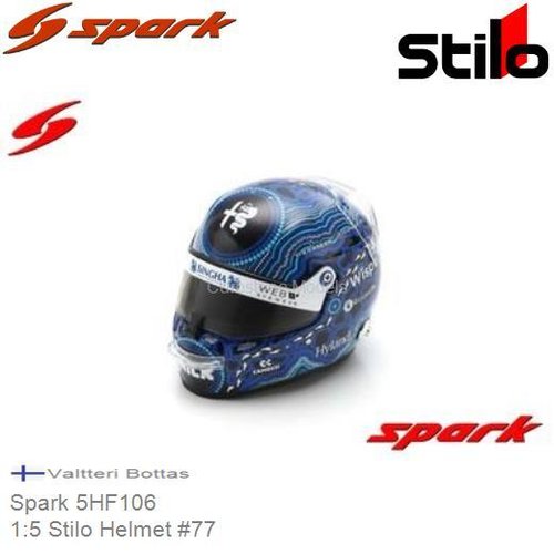 PRE-ORDER 1:5 Stilo Helmet #77 | Valtteri Bottas (Spark 5HF106)