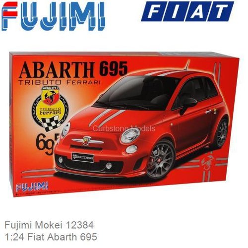 Bouwpakket 1:24 Fiat Abarth 695 (Fujimi Mokei 12384)