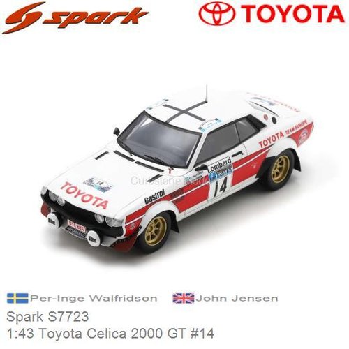 PRE-ORDER 1:43 Toyota Celica 2000 GT #14 | Per-Inge Walfridson (Spark S7723)