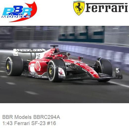 PRE-ORDER 1:43 Ferrari SF-23 #16 | Charles Leclerc (BBR Models BBRC294A)