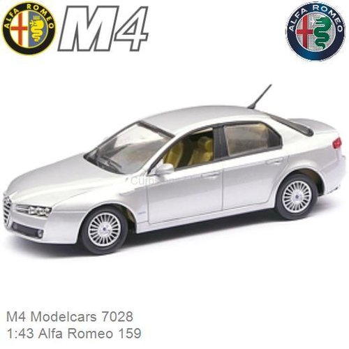 Modelauto 1:43 Alfa Romeo 159 (M4 Modelcars 7028)