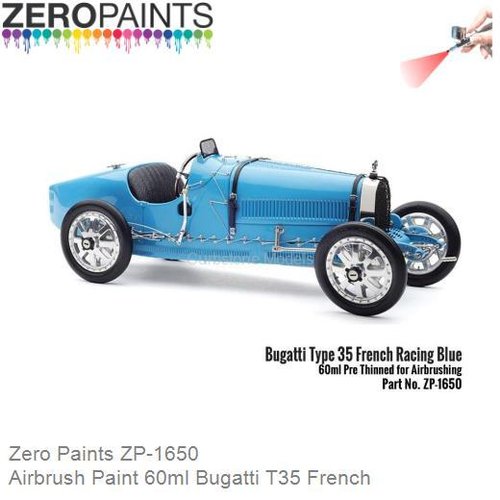 Airbrush Paint 60ml Bugatti T35 French (Zero Paints ZP-1650)