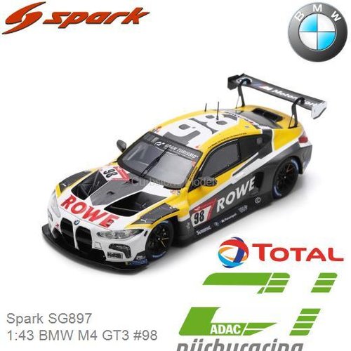 PRE-ORDER 1:43 BMW M4 GT3 #98 | Marco Wittmann (Spark SG897)
