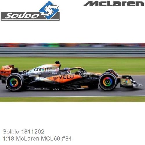 PRE-ORDER 1:18 McLaren MCL60 #84 | Oscar Piastri (Solido 1811202)