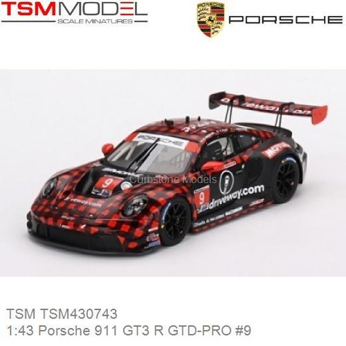 PRE-ORDER 1:43 Porsche 911 GT3 R GTD-PRO #9 | Klaus Bachler (TSM TSM430743)