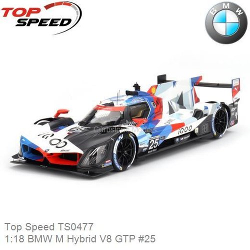 PRE-ORDER 1:18 BMW M Hybrid V8 GTP #25 | Connor de Phillippi (Top Speed TS0477)